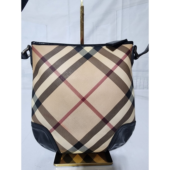 Burberry Supernova Coated Canvas Dryden Crossbody bag Beige/Black - Picture 7 of 15